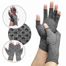 Compression And Therapy Gloves For Rheumatoid Arthritis, Original Arthritis Gloves For Women And Men, Compression For Arthritis, Rheumatoid And Osteoarthritis Pain Relief, Arthritis Compression Gloves For Women And Men. Gloves To Relieve Pain And Inflammation With Comfortable Design For All Types Of Activity. Compression Arthritis Gloves, Compression Arthritis Gloves For Men And Women. Gloves To Relieve Pain And Inflammation With Comfortable Design For All Types Of Activity. Compression Arthritis Gloves - Grey - View 1