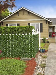 1Pc Green Artificial Ivy Privacy Fence 19.7x39.4in Realistic Artificial Hedges Fence And Faux Ivy Vine Leaf Decoration For Outdoor Indoor Garden Home Wall Room Decor Fence Privacy Screen (Purchase Notes: May Contain Odor), Valentine Day, Gift,Fake Plants - Dark Green - View 6