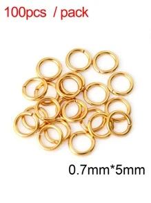 100-200pcs Stainless Steel Open Jump Rings Split Rings Connectors For Diy Jewelry Finding Making Accessories Wholesale Supplies
