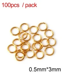 100-200pcs Stainless Steel Open Jump Rings Split Rings Connectors For Diy Jewelry Finding Making Accessories Wholesale Supplies