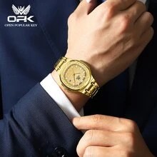 OPK 男士石英手錶