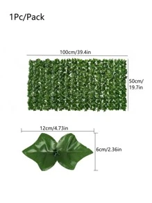 1Pc Green Artificial Ivy Privacy Fence 19.7x39.4in Realistic Artificial Hedges Fence And Faux Ivy Vine Leaf Decoration For Outdoor Indoor Garden Home Wall Room Decor Fence Privacy Screen (Purchase Notes: May Contain Odor), Valentine Day, Gift,Fake Plants - Dark Green - View 7