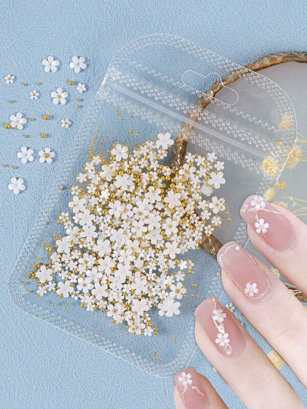 1Pack 3D Flower Design Nail Art Decoration Diy Nail Charms Nail Gems Nail Supplies Nails