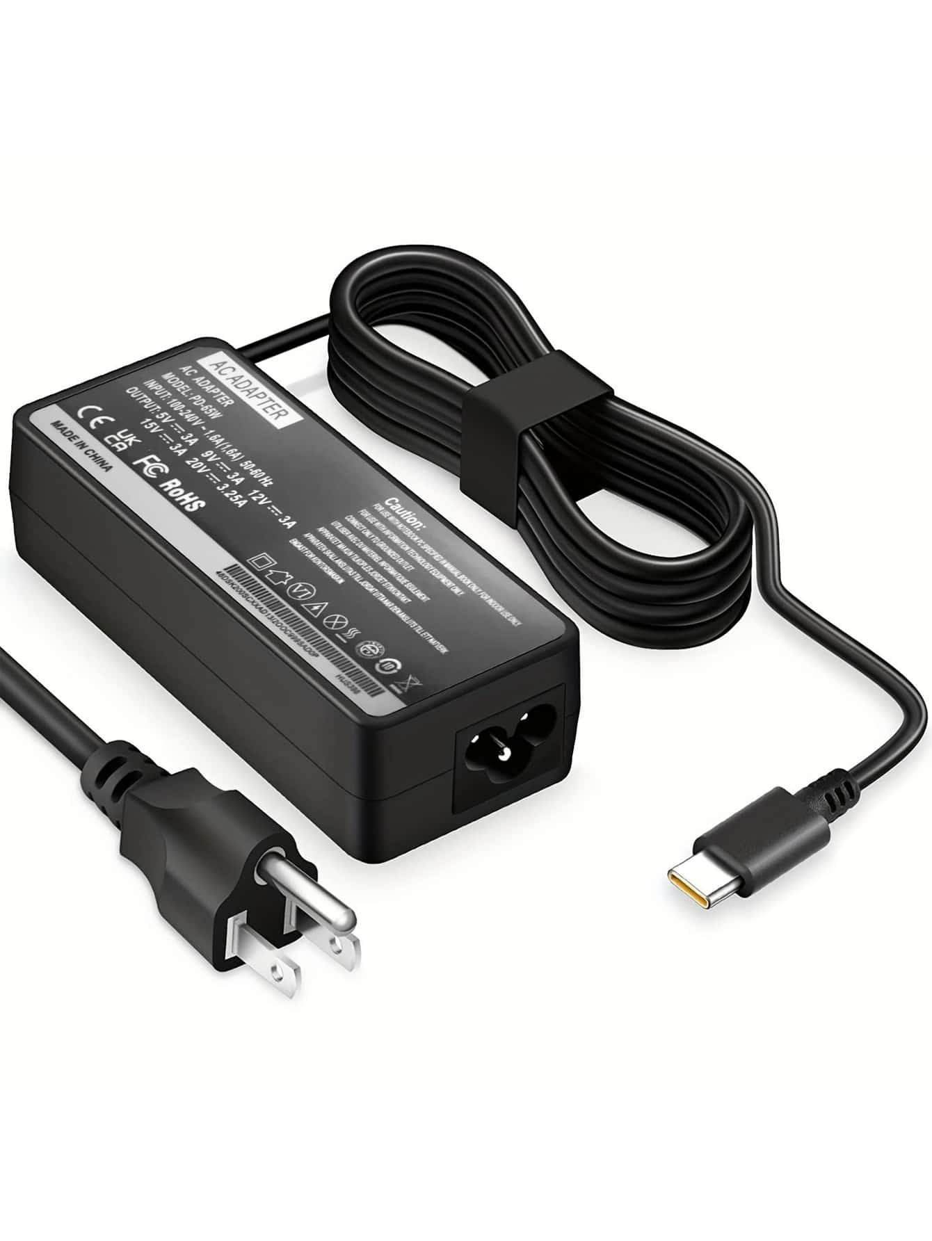 Cargador ordenador portátil - Negro - Ver 1