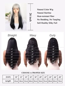 合成纖維長款直發女性假髮銀漸變黑色假髮角色扮演洛麗塔劉海假髮派對假髮 - 彩色 - 查看 9