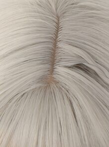 合成纖維長款直發女性假髮銀漸變黑色假髮角色扮演洛麗塔劉海假髮派對假髮 - 彩色 - 查看 7