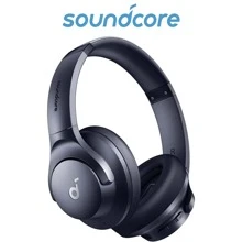 soundcore by Anker Q20i Hybrid Active Noise Cancelling Headphones, Wireless Over-Ear Bluetooth, 40H Long ANC Playtime, Hi-Res Audio, Big Bass, Customize via an App, Transparency Mode, Ideal for Travel - 藍色 - 查看 1