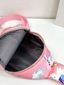 可調節純色兒童腰包