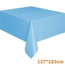 1pc, Solid Color Tablecloth, Birthday Party Wedding Christmas Table Cover, Wipe Covers, Rectangle Desk Cloth Decor, Party Decor, Party - White - View 2
