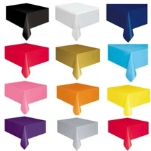 1 件，纯色桌布，生日派对婚礼圣诞桌布，擦拭套，矩形桌布装饰，派对装饰，派对 - 紅色 - 查看 3