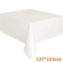 1 件，纯色桌布，生日派对婚礼圣诞桌布，擦拭套，矩形桌布装饰，派对装饰，派对 - 紅色 - 查看 8