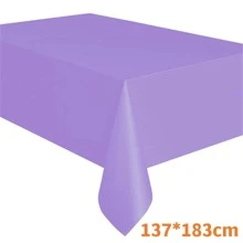 1pc, Solid Color Tablecloth, Birthday Party Wedding Christmas Table Cover, Wipe Covers, Rectangle Desk Cloth Decor, Party Decor, Party - Black - View 5