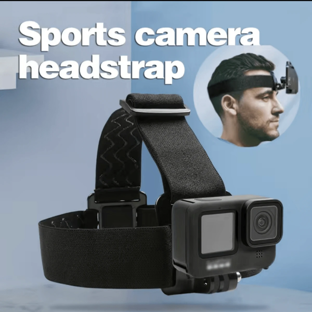 For Go Pro 5 In 1 Head Strap Mount Belt Phone Holder J-hook Buckle 1/4 Screw For Go Pro Hero10 9 8 Action Camera Accessories Mount - Black - View 1