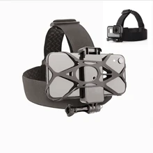 For Go Pro 5 In 1 Head Strap Mount Belt Phone Holder J-hook Buckle 1/4 Screw For Go Pro Hero10 9 8 Action Camera Accessories Mount - Black - View 3