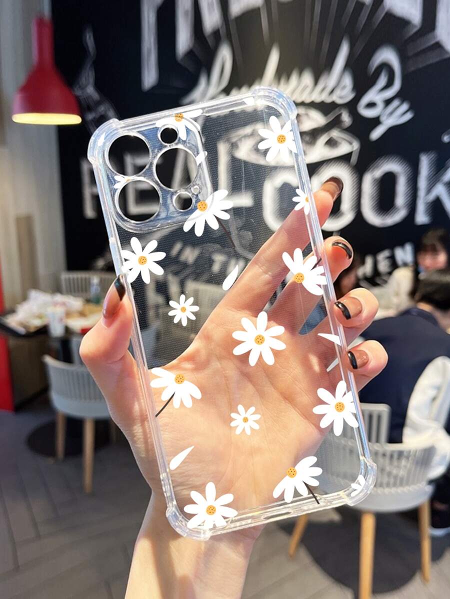 Floral Clear Phone Case Compatible With IPhone 15/15Pro/15Plus/15Promax - Multicolor - View 1