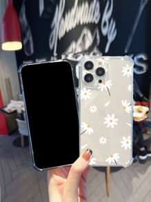 Floral Clear Phone Case Compatible With IPhone 15/15Pro/15Plus/15Promax - Multicolor - View 3