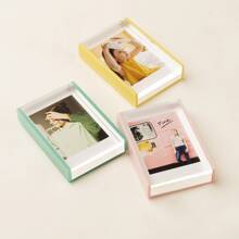 3packs Colorful Mini Frames, Tabletop Acrylic Photo Frame For Mini Film, Mini Photo Frames For  & Go Film, Green+Pink+Yellow Mini  Frames