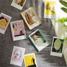 3packs Colorful Mini Frames, Tabletop Acrylic Photo Frame For Mini Film, Mini Photo Frames For  & Go Film, Green+Pink+Yellow Mini  Frames