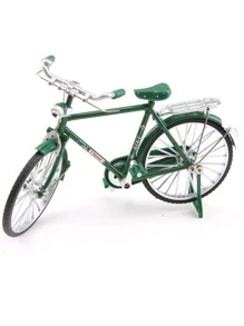 60/70年代經典回憶,創意復古合金迷你自行車飾品;全尺寸縮小,金屬材質自行車;家居客廳軟裝裝飾,奢華復古成人玩具 - 軍綠色 - 查看 3