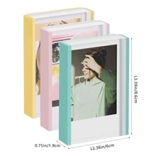 3packs Colorful Mini Frames, Tabletop Acrylic Photo Frame For Mini Film, Mini Photo Frames For  & Go Film, Green+Pink+Yellow Mini  Frames