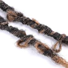 1pc 14inch 80g Butterfly Locs Crochet Hair Extensions For Braiding, Butterfly Curly Dreadlocks