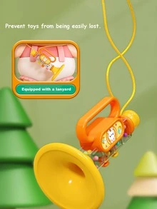 Niños 1 pieza Juguete de sonido ABS cuerno gracioso con dibujos animados con patrón de conejo para - Amarillo - Ver 7