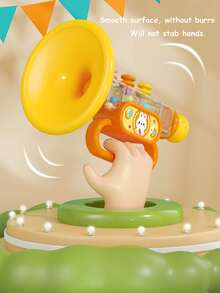 Niños 1 pieza Juguete de sonido ABS cuerno gracioso con dibujos animados con patrón de conejo para - Amarillo - Ver 6