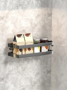 1入組掛壁式浴室儲物架 - 灰色 - 查看 6