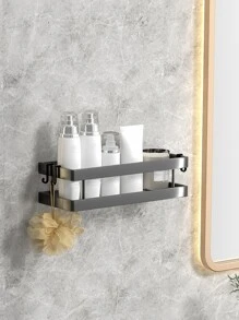 1入組掛壁式浴室儲物架 - 灰色 - 查看 1