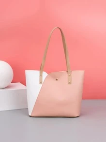 Summer New Fashion Multicolor Patchwork Shoulder Bag, Tote Bag, Ladies Shopping Bag - Multicolor - View 2
