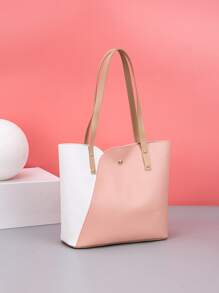 Summer New Fashion Multicolor Patchwork Shoulder Bag, Tote Bag, Ladies Shopping Bag - Multicolor - View 1