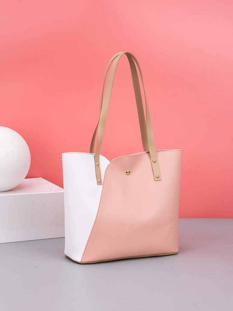 Summer New Fashion Multicolor Patchwork Shoulder Bag, Tote Bag, Ladies Shopping Bag - Multicolor - View 1