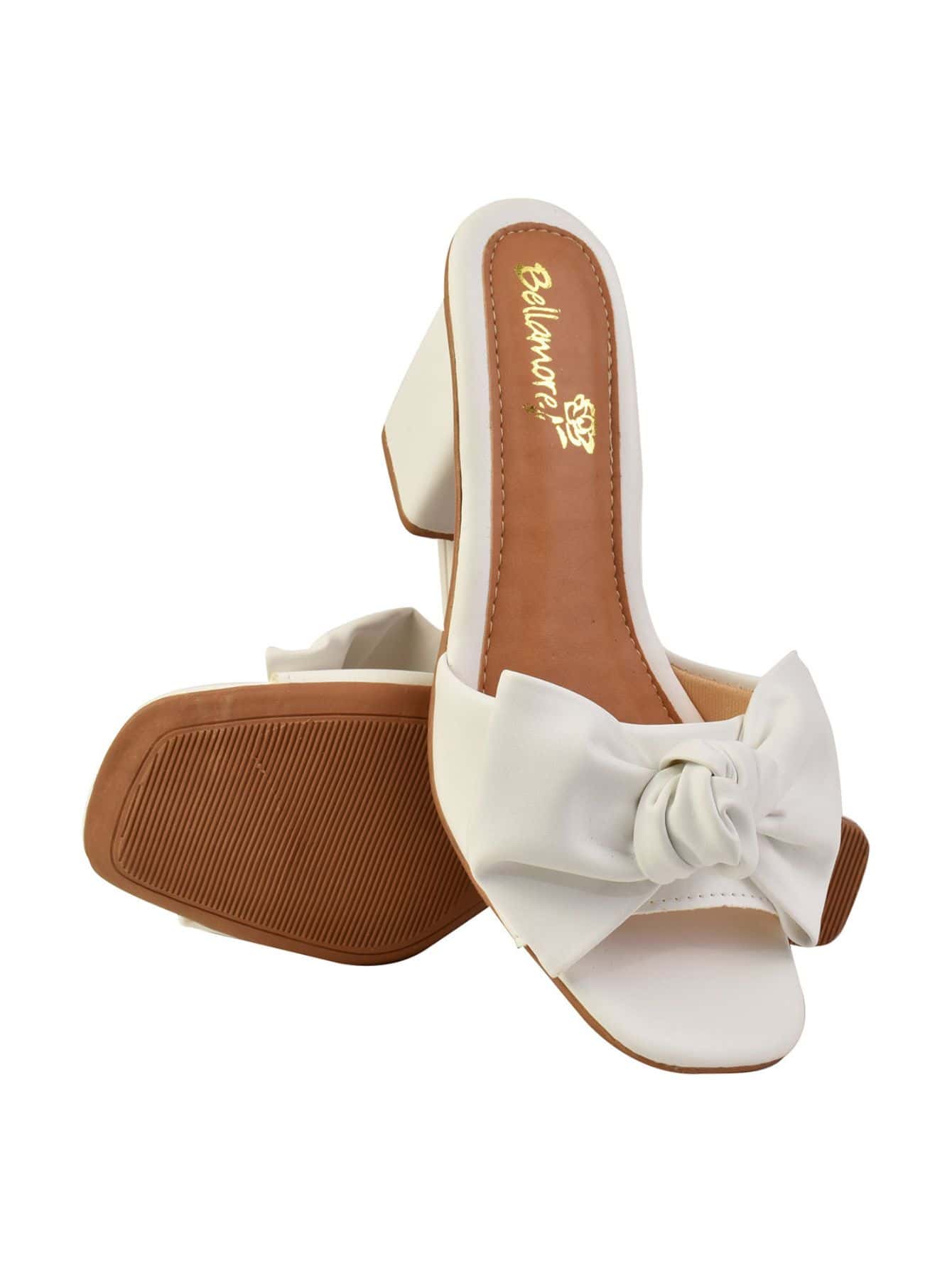 Women Heeled Sandals - 白色 - 查看 3