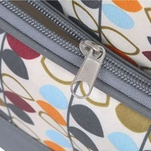 Modische bedruckte Mama-Tasche 5er-Set; multifunktionale Umstandstasche und Babytasche mit großer Kapazität; Schulter- und Umhängetasche für Windeln; tragbare Wickelunterlage für Unterwegs - Verschiedenfarbig - Übersicht 3