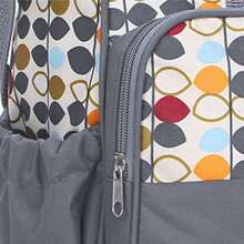 Modische bedruckte Mama-Tasche 5er-Set; multifunktionale Umstandstasche und Babytasche mit großer Kapazität; Schulter- und Umhängetasche für Windeln; tragbare Wickelunterlage für Unterwegs - Verschiedenfarbig - Übersicht 4