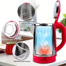 2.3l Purple Stainless Steel Inner Electric Kettle With Steel Lid, Quick Boiling, Eu Plug - Purple - View 6