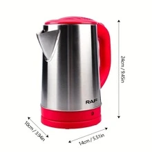 2.3l Purple Stainless Steel Inner Electric Kettle With Steel Lid, Quick Boiling, Eu Plug - Purple - View 4