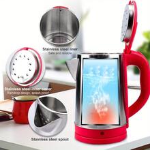 2.3l Purple Stainless Steel Inner Electric Kettle With Steel Lid, Quick Boiling, Eu Plug - Purple - View 9