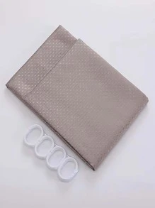 Coffee-Colored Fashionable Simple Shower Curtain Home Bathroom Decor Fall Decor Bathroom Accessories Back To School - Coffee Brown - View 4