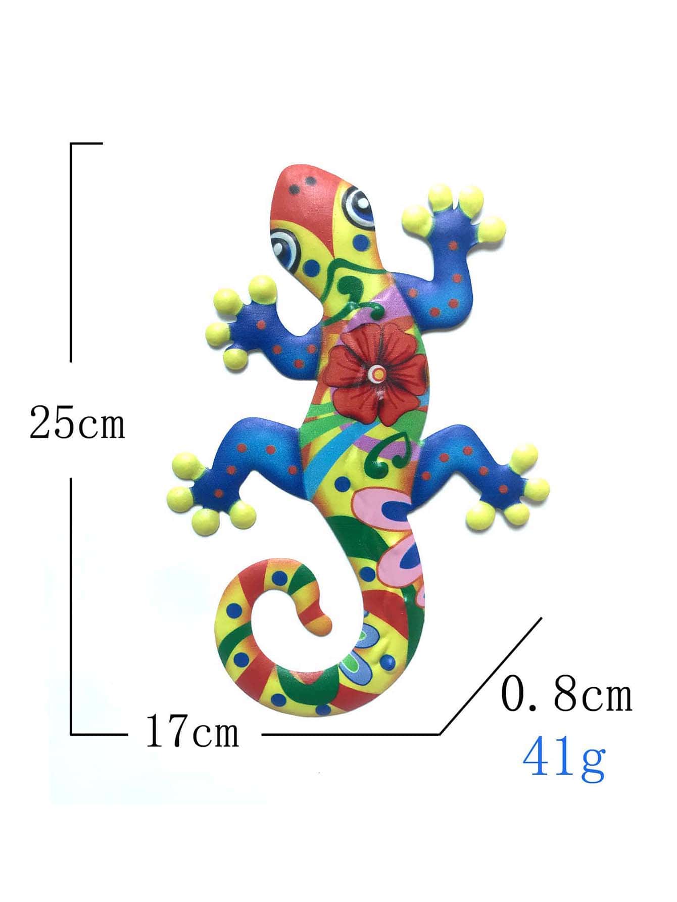 Thú vật Trang trí tường Thằn lằn Hình dạng Giá treo tường Đối với Ngoài trời Sân Creative Trang trí tường - Đỏ - Xem 1