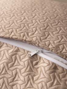 1 pièce Haute Précision Tissu Housse De Coussin Canapé Avec Taie D'oreiller , 3D En Jacquard Technologie , Luxueux Style , Toutes Les Saisons Utiliser