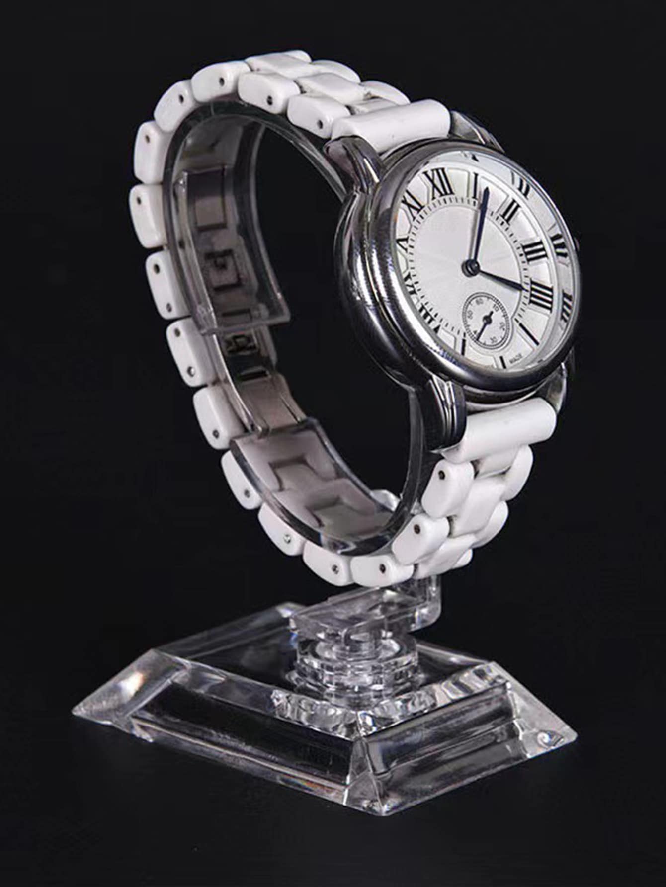 Transparent Watch & Bracelet Display Stand With C Shape Holder For Counter Top, Jewelry Display Prop - Clear - View 1