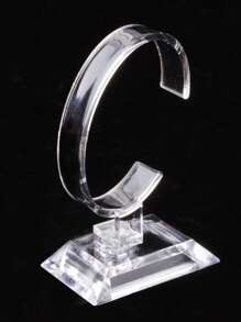 Transparent Watch & Bracelet Display Stand With C Shape Holder For Counter Top, Jewelry Display Prop - Clear - View 2