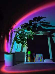 1pc 16 Color/Sunset Red Light Changeable USB Power Sunset Projection Light,With Remote/USB Power ,4 Modes Rgb Sunrise Sunset Lamp, Led Night Light Projector For Photography/Selfie Party,Home,Living Room, Bedroom,Camping,Wedding,Decor, Gifts For Women,Girls,Friends,Family