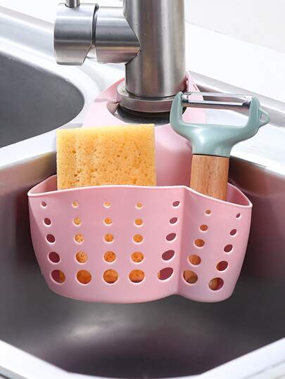 1 pieza cocina fregadero ajustable Escurridor Bolsa colgante , de color al azar