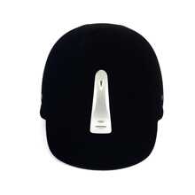 男女馬術頭盔,馬術運動用品,透氣電動車賽馬騎乘帽 - 黑與白 - 查看 2