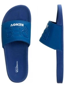 Women Slides - Blue - View 2