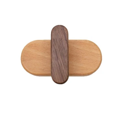 木牆鉤1件外套掛鉤掛壁式重型掛鉤適用於懸掛大衣,帽子,毛巾,帽子和衣服(山毛櫸木)