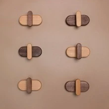 木牆鉤1件外套掛鉤掛壁式重型掛鉤適用於懸掛大衣,帽子,毛巾,帽子和衣服(山毛櫸木) - 山毛櫸木 - 查看 4