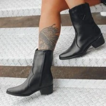 Women Fashion Boots - màu đen - Xem 2